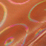 Hologram fabric circles - orange