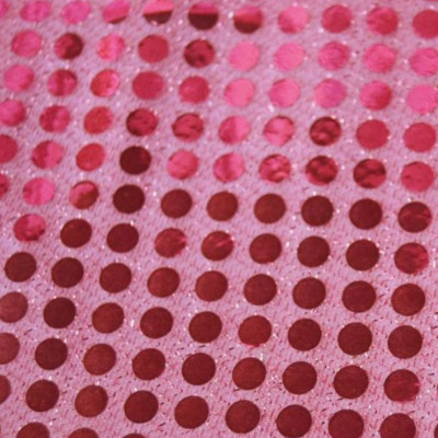Round sequin fabric - pink