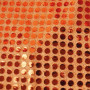 Tissu paillettes rondes - orange