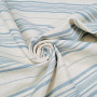 100% Linen canvas sky stripes fabric