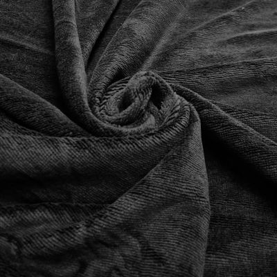 Bamboo terry cloth fabric - black