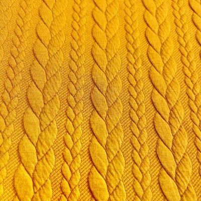 Twist jersey fabric - mustard