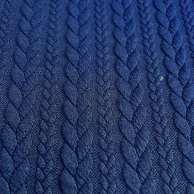 Twist jersey fabric - blue