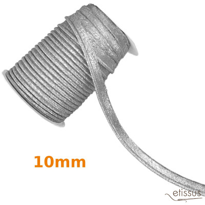 Passepoil 10 mm lurex Argent