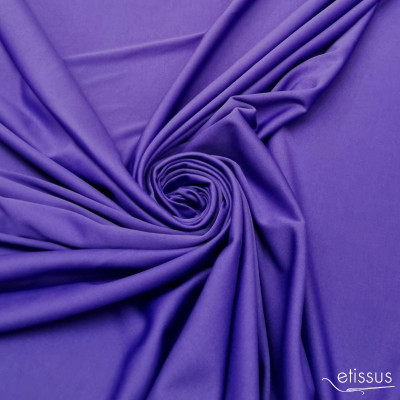Tissu jersey interlock - violet